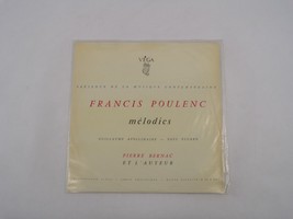Presence De La Musique Contemporaine Francis Poulenc Melodies Cuillaume Apollina - £10.89 GBP