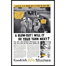 1934 BF Goodrich Silvertown Tires Vintage Print Ad Country Road Wall Art Photo - $11.97