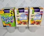 Lot of 15 BALL Freezer Jars w/ Lids Plastic PURPLE Top 8oz Size Canning ... - $39.55