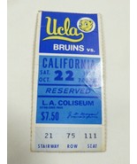 VTG 1977 UCLA Bruins vs California Football Ticket Oct 22 L.A. Coliseum - £14.24 GBP