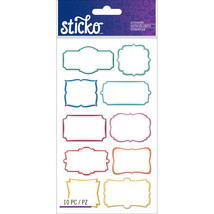 Sticko Label Stickers-Color Frame Labels - £11.23 GBP