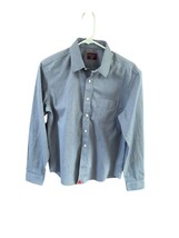 Untuckit Mens Size Small Long SLeeve Blue Shirt Dress Shirt Button Up - $18.76