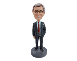Custom Bobblehead Gorgeous Man With A Suit - Careers &amp; Professionals Real Estate - £69.91 GBP