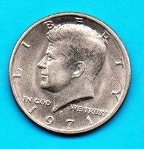1971 D Kennedy Halfdollar - Near uncirculated Extremely Desirable Condition - $8.00
