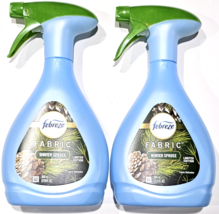 2 Bottles Febreze Fabric Winter Spruce Fabric Refresher Limited Edition 27oz. - £28.32 GBP