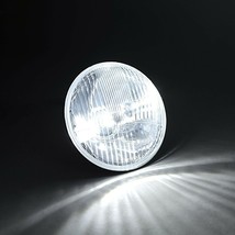 5-3/4&quot; Stock Glass Metal Low Beam Headlight LED 4000Lm H4 Light Headlamp Pair - £78.43 GBP