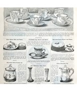 China Coffee Cups And Saucers 1897 Advertisement Victorian Full Page DWII5 - £31.37 GBP