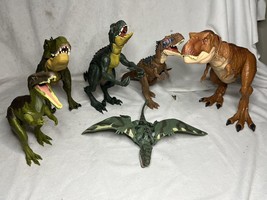 Mattel Jurassic World Park Dinosaur Lot x8 Tyrannosaurs Rex Rajasaurus - $74.25