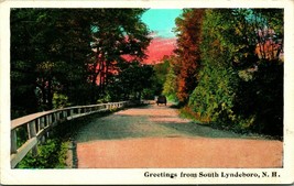 Generic Country Road Greetings From South Lyndeboro New Hampshire NH WB Postcard - £3.18 GBP