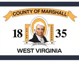 Marshall County West Virginia Flag Sticker Decal F790 - £1.55 GBP+