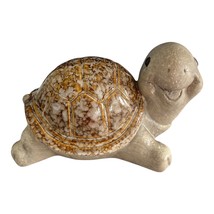 Vintage Ceramic Turtle Figurine – Glazed Shell & Matte Body – 7" - €29,56 EUR