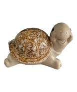 Vintage Ceramic Turtle Figurine – Glazed Shell &amp; Matte Body – 7" - $34.20