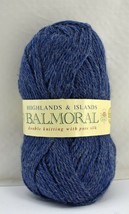 Sirdar Highlands &amp; Islands Balmoral Wool Alpaca Silk Yarn - 1 Skein Blue #14152 - £6.77 GBP