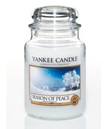 1 Yankee Candle 22 oz Large Jar Candles Season Of Peace Musk Bergamot Pa... - £35.38 GBP