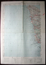 1956 Original Military Topographic Map Rovinj Umag Adriatic Croatia Yugo... - $51.14