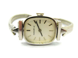 Woman Vintage Watch Caravelle 17J Gold Tone Mesh N7 Wind Up Mechanical Analog - £36.16 GBP