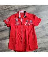 Red Bridge Mens R-Style Design Slim Fit Short Sleeve Shirt Red Size XL READ - $33.83 CAD