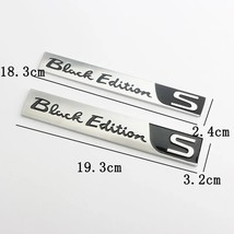 Black Edition S  car stickers for  LX570 LX470 modified accessories logo Black v - £39.52 GBP