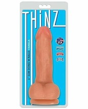 Curve Novelties Thinz 6&quot; Slim Dong W/balls - Vanilla - $17.70