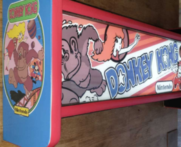 Donkey Kong LED Marquee Box, Game Room LED Display light box, Arcade Cabinet - £105.60 GBP