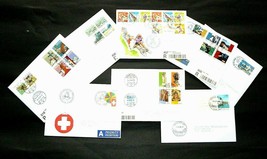 HELVETIA SWITZERLAND Lot of 43 x 1998 Full Covers Stamped &amp; Adressed to ... - $39.95