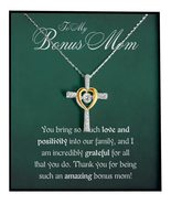 Cross Dancing Necklace Bonus Mom Gift, Love and Postivity, Cross Dancing... - $53.85+