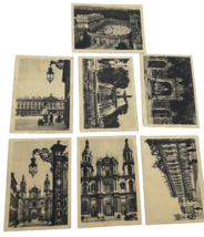 Antique France Travel Souvenir 7 Photo Cards 3.5&quot; x 2.5&quot; 1940s - $10.00