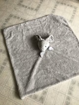 POTTERY BARN KIDS Monique Lhuillier Gray Bunny Baby  Blanket / Huge Lovey - £36.96 GBP