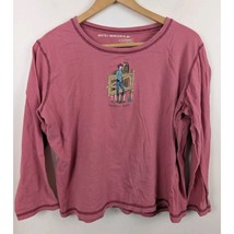 Bit &amp; Bridle XL Pink Long Sleeve Tee Shirt Women&#39;s Horse Perfect Date - $8.99