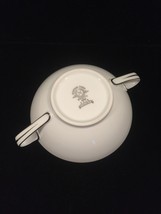 50s Noritake Colony pattern 5932 handled sugar bowl - platinum trim - no lid image 4