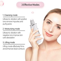 Beauty Star Ultrasonic Face Cleaning Skin Scrubber Facial Cleaner Skin Peeling B - £24.10 GBP