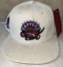 NWT Toronto Raptors Mitchell &amp; Ness NBA Snapback Hat off white Cord - £23.59 GBP