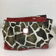 Miche Bag Purse Cover Skirt Shell Prima Size Lexi Giraffe Animal Print Red Trim - £17.40 GBP