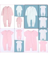 12psc BABY ROMPER-SLEEPER Long Short Sleeve Double Zip Cotton Footed/Mitted Girl - $83.30
