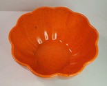 Rachel Ashwell Farmhouse Orange Speckled Melamine Bowl Pumpkin Shape Kit... - £15.78 GBP