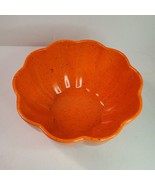 Rachel Ashwell Farmhouse Orange Speckled Melamine Bowl Pumpkin Shape Kit... - £15.53 GBP
