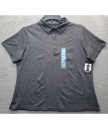 Skechers Golf Performance Polo Shirt Women&#39;s XL Heather Gray Space Dye P... - $24.47