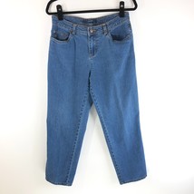 Bill Blass Womens Vintage 90s Mom Jeans High Waist Tapered Medium Wash 6P - $14.49