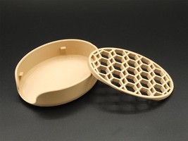 Soap Dish Removable Mesh Top with Minimalist Moisture Catch Basin - £8.65 GBP