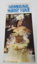 Waikiki International Market Place Brochure 1968 Hawaii Map Moana Hotel - £12.14 GBP