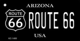 Arizona Route 66 Black Novelty Metal Key Chain - $11.95