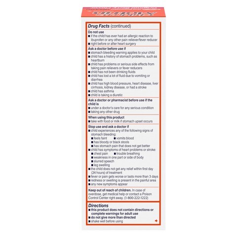 Children's Motrin Ibuprofen Kids Medicine *01/2026*, Berry Flavored, 4 fl. oz Item image 6