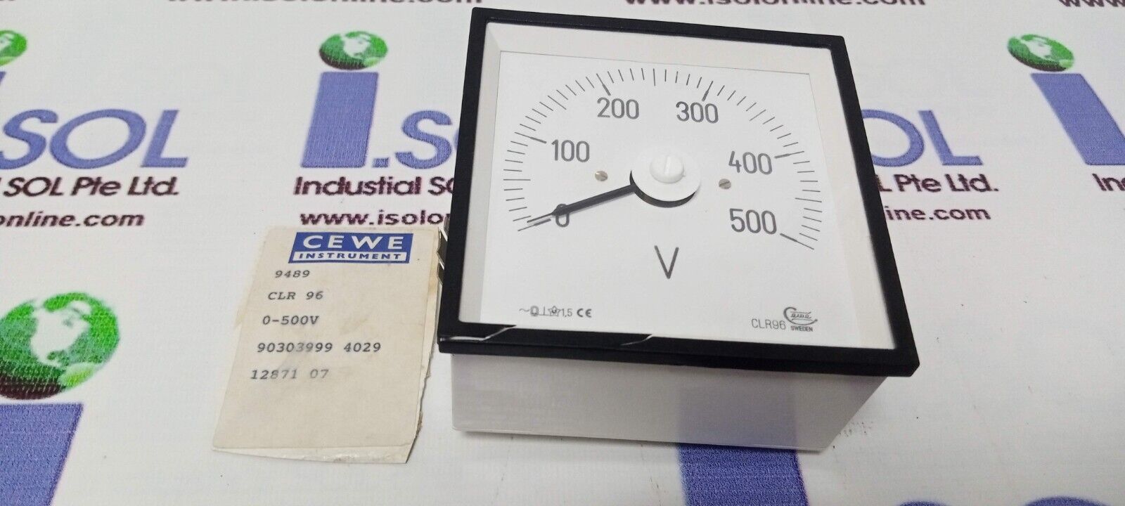 CEWE Instrument CLR 96 Volt Analog Panel Meter 0-500V - $202.91