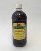 Malolo Strawberry Syrup 32 Oz Bottle (Pack Of 6) - £117.76 GBP