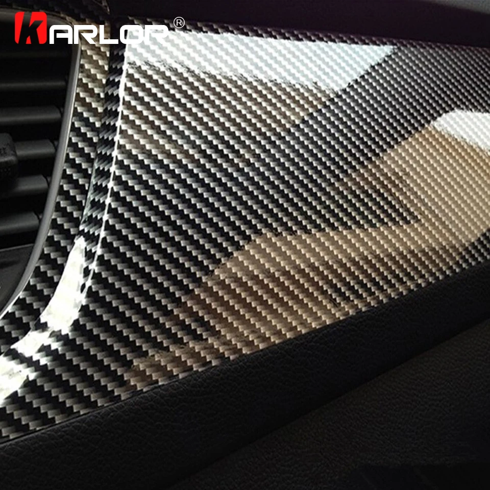 100*30/10cm High Glossy 5D Carbon Fiber Wrapping Vinyl Film Motorcycle Tablet - £8.45 GBP+