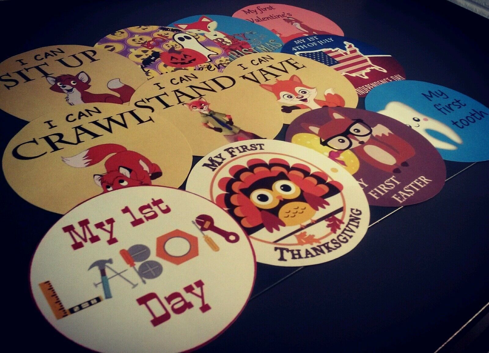 Milestone Baby stickers. MBMS001001 - $7.99