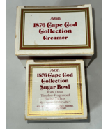 Vintage Avon 1876 Ruby Red Cape Cod Collection Sugar &amp; Creamer Set NIB - $17.73 CAD
