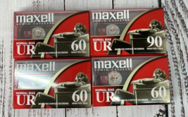 Maxell UR-60 Blank 60 min Audio Cassette Tapes - Lot of 4 - £7.31 GBP