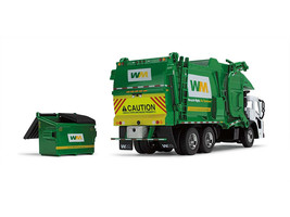 Mack LR Garbage Truck w McNeilus Meridian Front Load Refuse Body White &amp; Green w - £77.73 GBP
