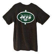 New York Jets Football Gray Mens T-Shirt Double Sided Graphic - Size Small - £14.63 GBP